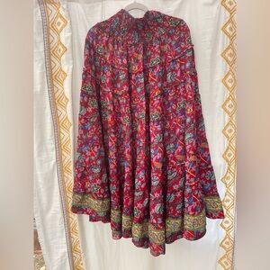 Rhea Costa Multicolor Floral A-Line Skirt